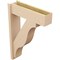 Ekena Millwork 8-in W x 28-in D x 40-in H Funston Block Rough Cedar Woodgrain TimberThane Outlooker, Primed Tan OUTUR080X28X40FST44RCPR - alternate 2